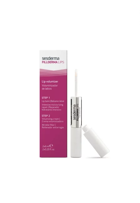 Балсам за устни  Fillderma Lips - С хиалуронова киселина - 2 x 6 мл