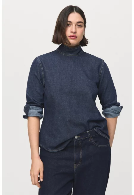 Блуза от деним - Тъмносин