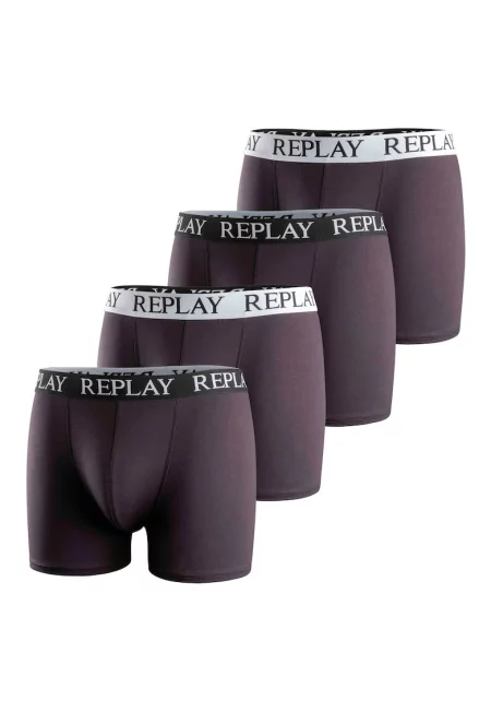 Боксерки с лого - 4 чифта - Бял/Черен