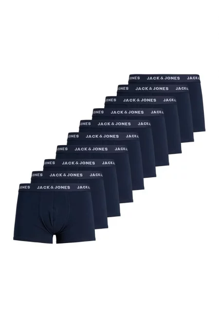 Боксерки с лого на талията - 10 чифта - Тъмносин