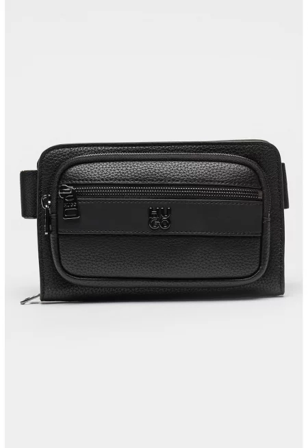 Чанта през рамо от еко кожа - Черен