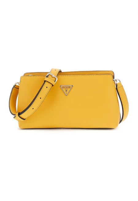 Чанта през рамо от еко кожа с регулируема презрамка - Оранжев