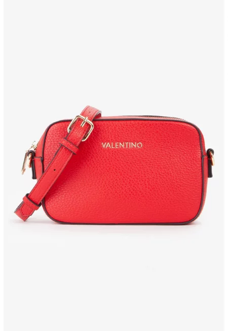 Чанта през рамо със сменяема презрамка - Червен