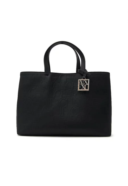 Чанта с лого - Черен