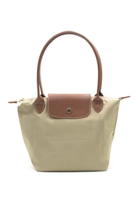 Чанта shopper - Светло бежово/Камел - 23 x 30 x 12 cm