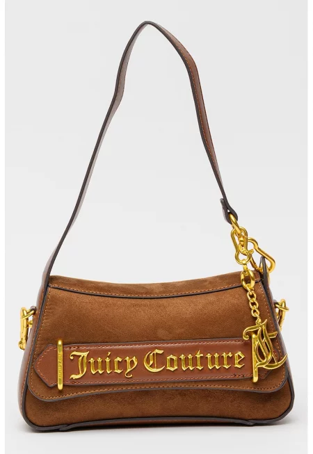 Чанта за рамо Jasmine с еко велур и отделяща се презрамка