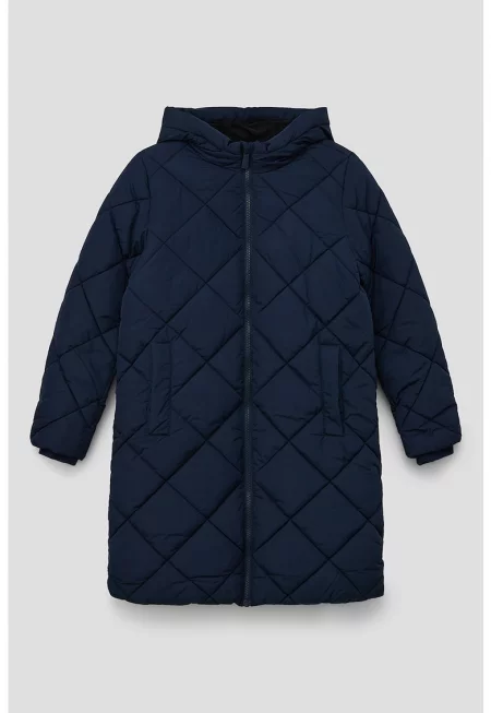 Дълго ватирано зимно яке с качулка