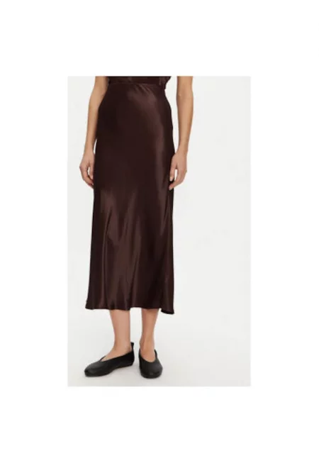 Дамска пола - 2-ри ден - 305138880 - Вискоза - Кафяв - Кафяв