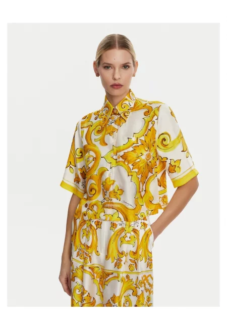 Дамска риза Dolce Gabbana - жълта -