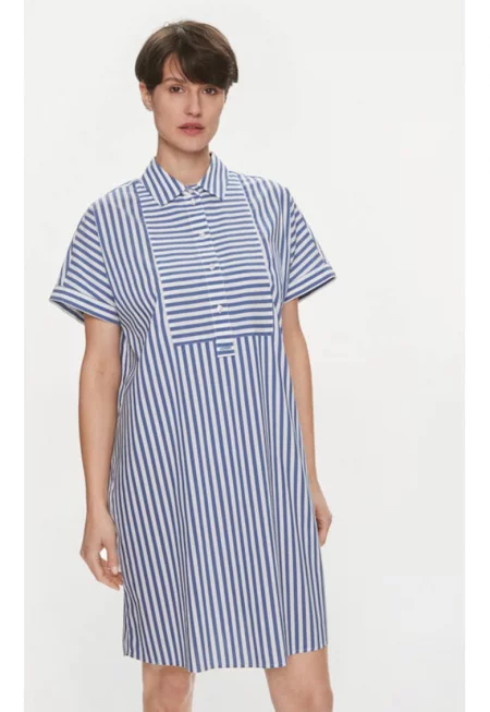 Дамска рокля -  303931148 - Памук/Полиамид - Син - Син