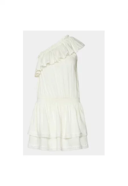 Дамска рокля - Мелиса Одабаш - 303700515 - Вискоза - Бяла