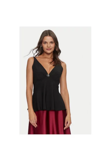 Дамска тениска -  304725326 - Полиестер - Черен - Черен