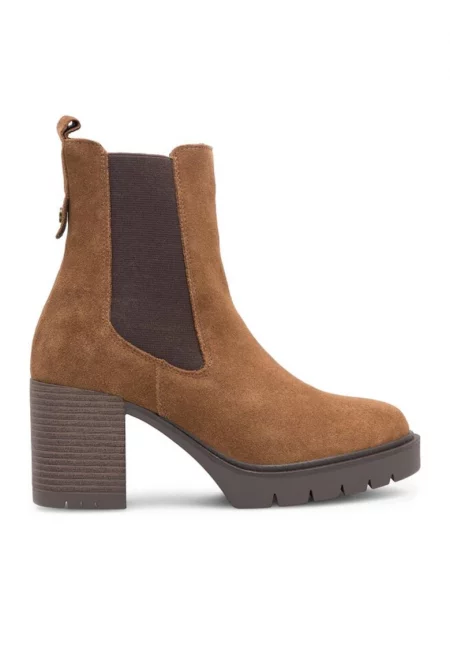 Дамски боти -  590558817497441 - Естествена кожа - Кафяви