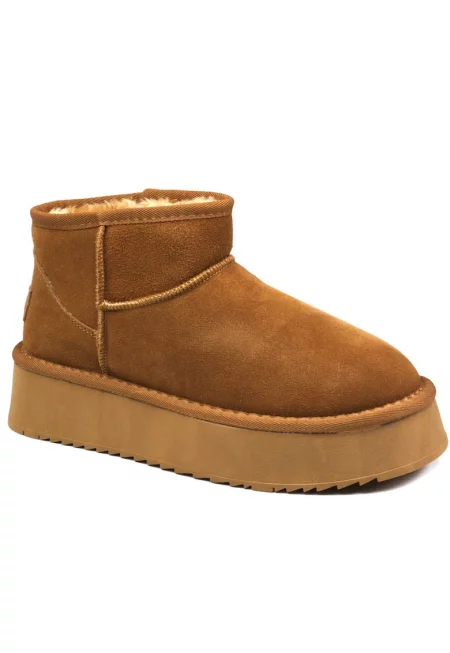 Дамски боти Huge Platform велур SCW421P05