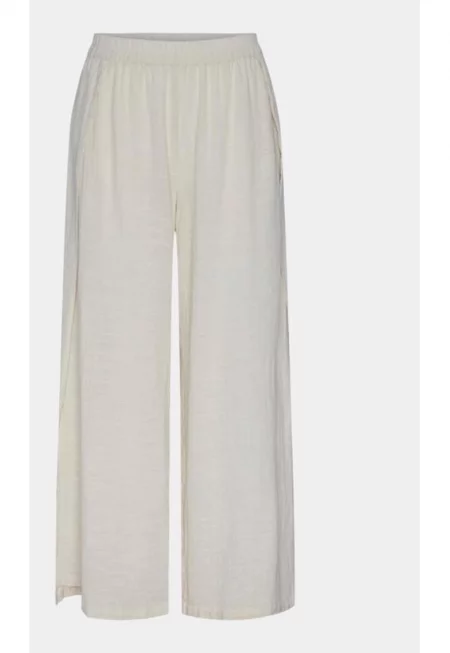 Дамски панталон -  1716 - Памук - Екрю