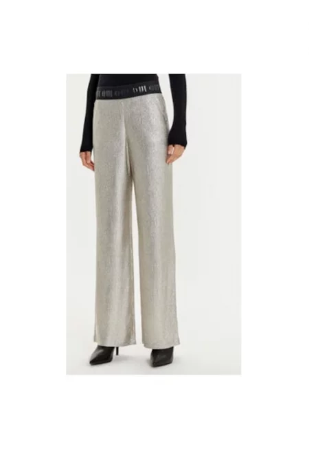 Дамски панталон -  304524677 - Полиестер - Златен - Златист