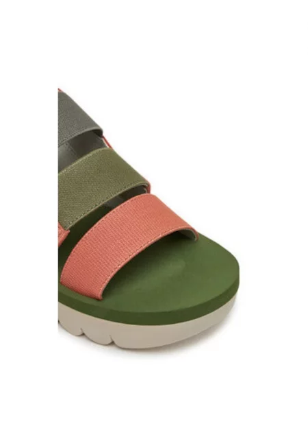 Дамски сандали - YERE847FLY -  Текстил - Корал - Корал