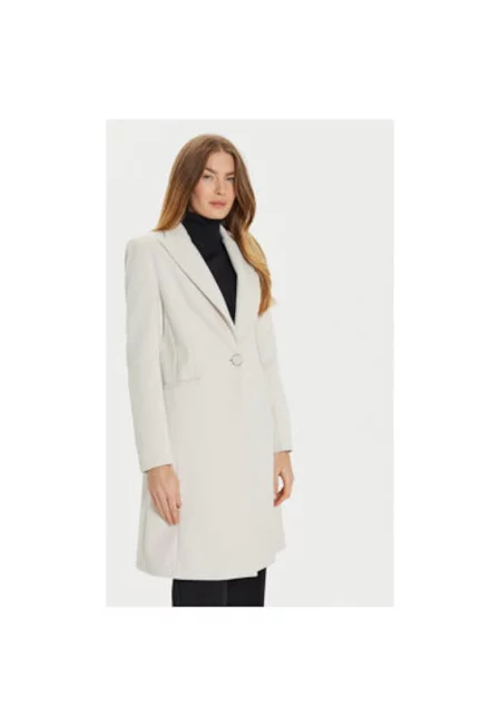 Дамско палто -  304776380 - Полиестер/Вискоза - Бежово - Бежов