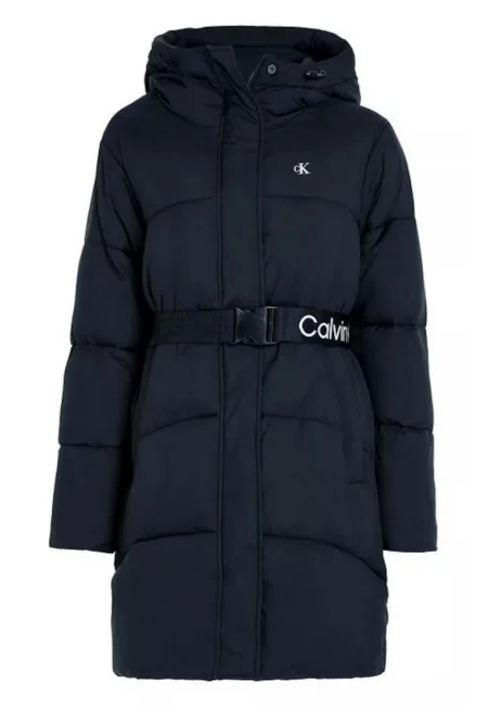 Дамско яке - Calvin Klein Jeans - полиамид - черно - Черен