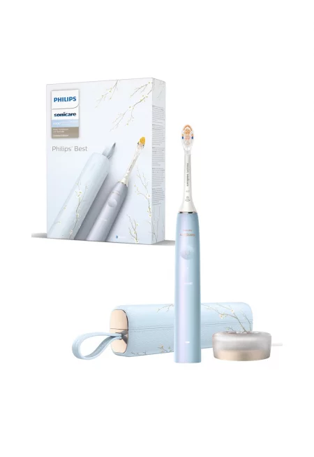 Електрическа звукова четка за зъби Philips Prestige 9900 - 62000 движения/минута - технология SenseIQ - приложение Sonicare с изкуствен интелект - безжичен ...