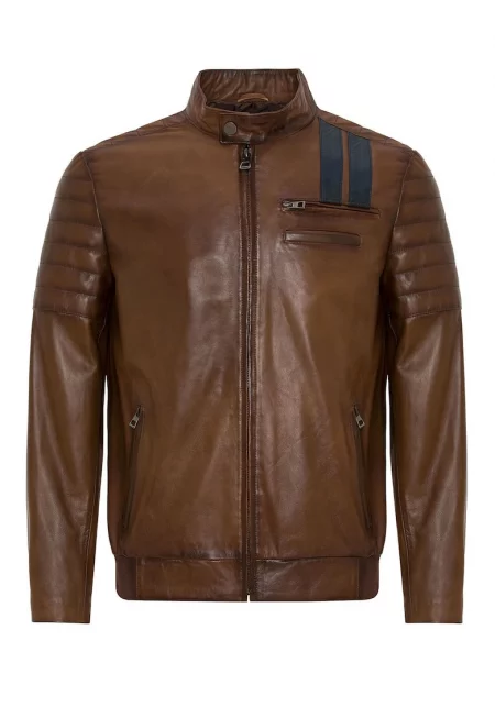 Jeremy Meeks - Кожено яке с ниска яка