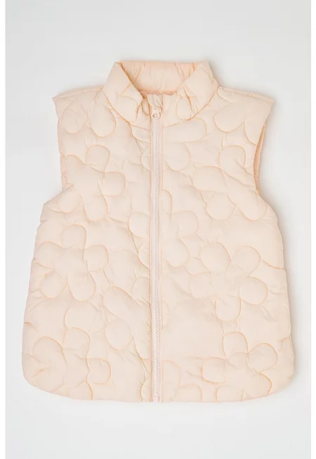 Капитониран елек с ниска яка