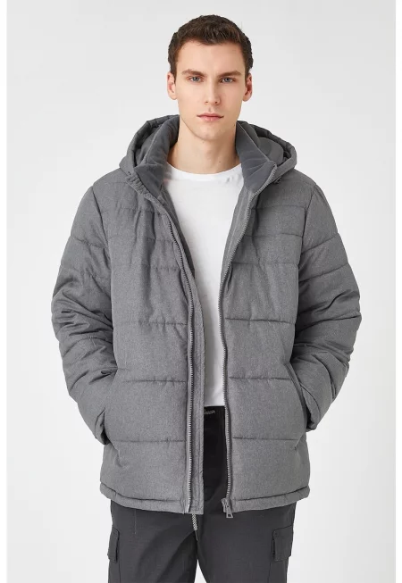 Капитонирано зимно яке с качулка