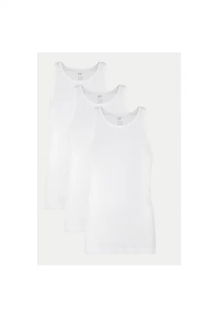 Комплект от 3 мъжки тениски -  304986482 - Памук - Бял