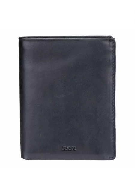 Кожен портфейл Loreto с двойно прегъване - Черен