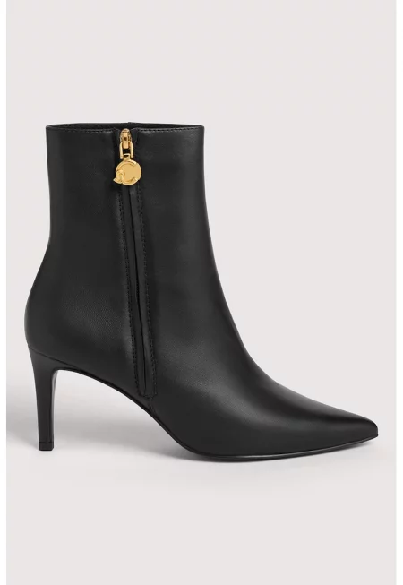 Кожени боти C-Me с цип - Черен