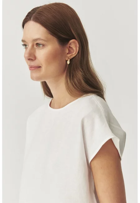 Ленена блуза - Мръснобял