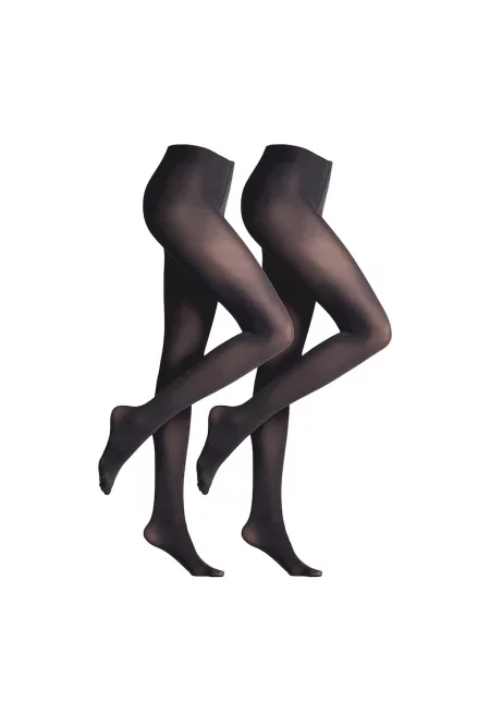 Матиран чорапогащник с 50 дение - 2 чифта - Тъмносин