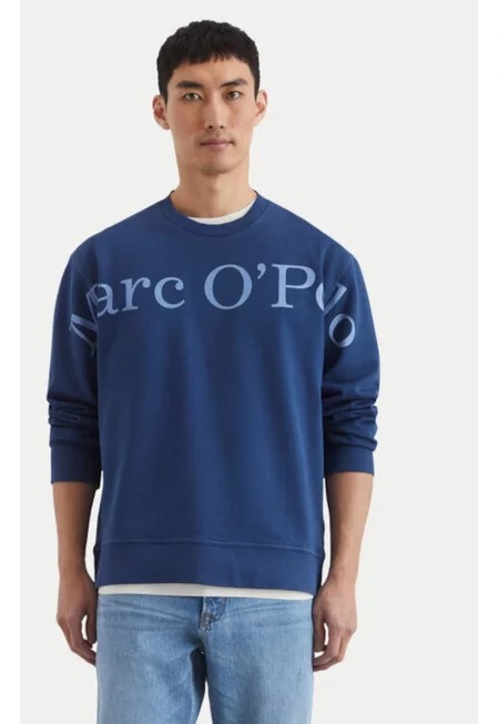 Мъжка блуза - Marc O'Polo - 304865602 - Памук - Син - Син