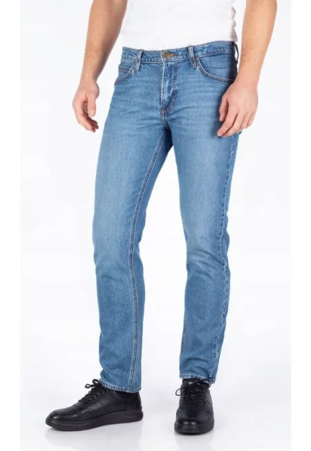 Мъжки дънки  Daren Holland ZIP FLY Woodland - памук/еластан - син