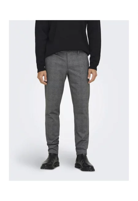Мъжки панталон  6265 - Текстил - Сив
