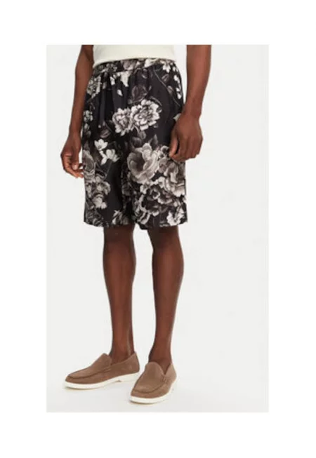 Мъжки шорти Dolce Gabbana - черни - копринени -
