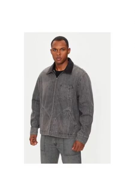 Мъжко яке -  304229367 - Памук - Сив - Сив
