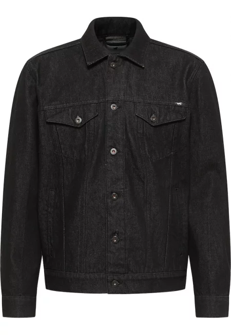 Мъжко яке -  Style Dallas Jacket - Regular Fit - с яка - с копчета - топло и удобно - дълги ръкави - памук - 2XL INTL - черно