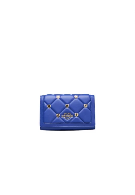 MOSCHINO - Чанта през рамо от еко кожа с метално лого