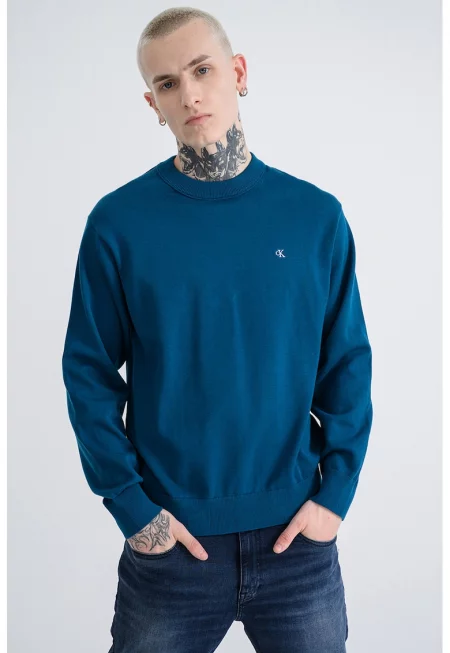 Памучен суитчърт с овално деколте