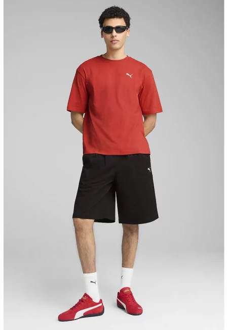 Памучна тениска с кръгло деколте -