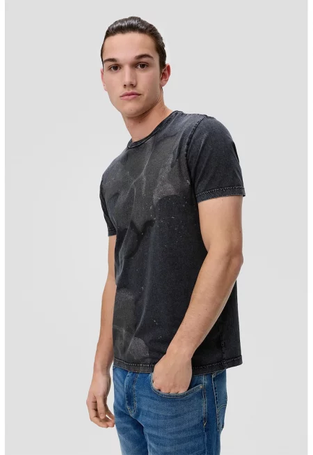 Памучна тениска с петнист дизайн