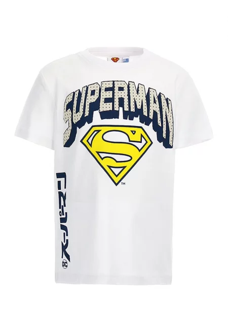 Памучна тениска с шарка на Super-Man