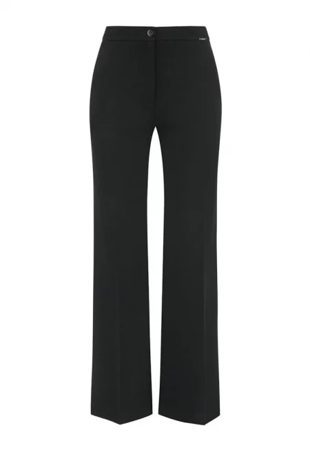 Плисирани панталони с права кройка