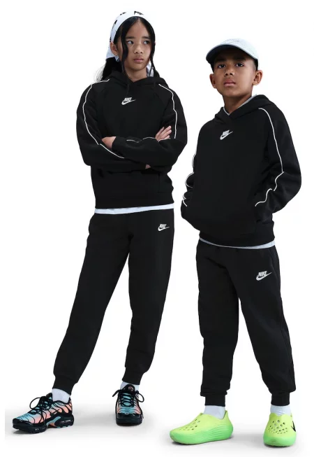 Поларен спортен екип Club - Бял/Черен