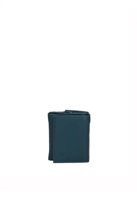 Портфейл от еко кожа с тройно прегъване - Tъмносив