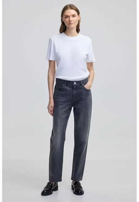 Прави дънки - Черен/Сив