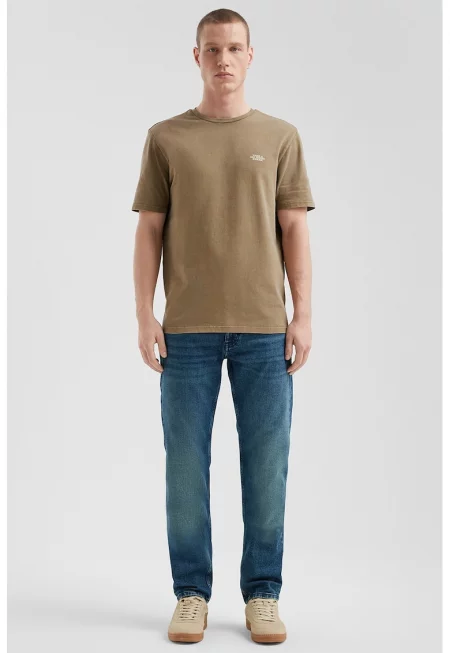 Прави дънки с миди талия