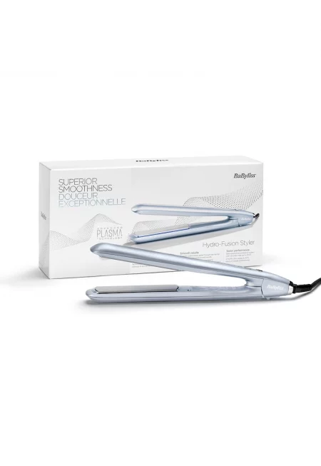 Преса за коса Hydro-Fusion   - 230C - 5 стъпки на температурата - Йонизация - Керамично покритие - LED - Син