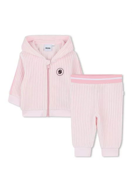 Рипсен спортен екип с цип - Светлорозов